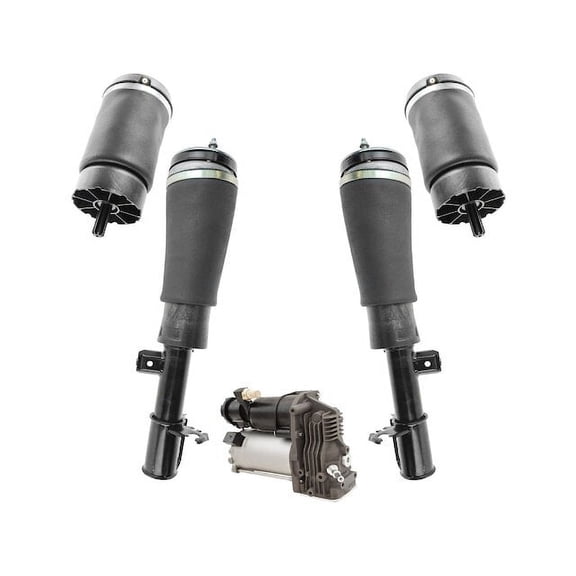 Air Suspension Compressor Strut Spring Kit 5 Piece - Compatible with 2006 - 2012 Land Rover Range Rover 2007 2008 2009 2010 2011
