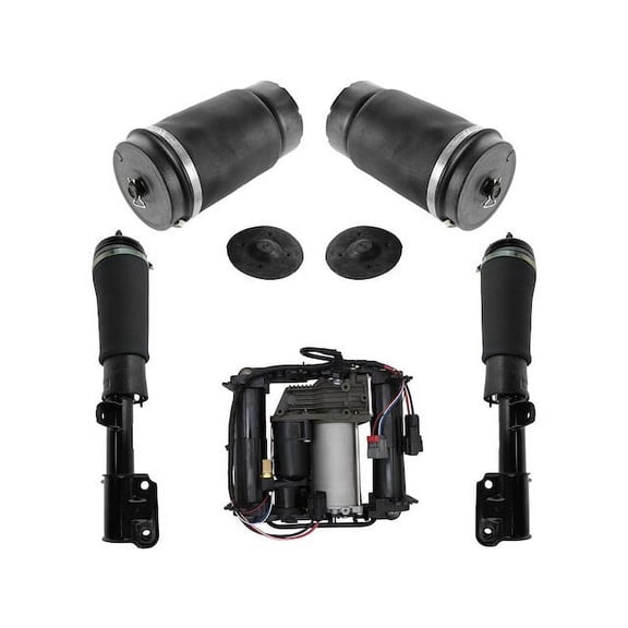 Air Suspension Compressor Strut Spring Kit 5 Piece - Compatible with 2006 - 2012 Land Rover Range Rover 2007 2008 2009 2010 2011