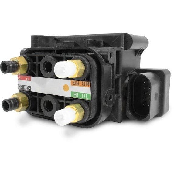 Air Suspension Solenoid Valve Unit - Compatible with 2004 - 2009 Jaguar Vanden Plas 2005 2006 2007 2008