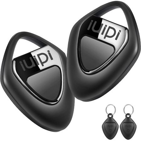 Air Tags-2 Pack, iOS Only Key Finder Works with Apple Find My, Bluetooth Luggage Tracker with IP67 Waterproof Case & Keyring, GPS Tracking Tags Item Finder Locator for Key, Bags, Kids, Pets