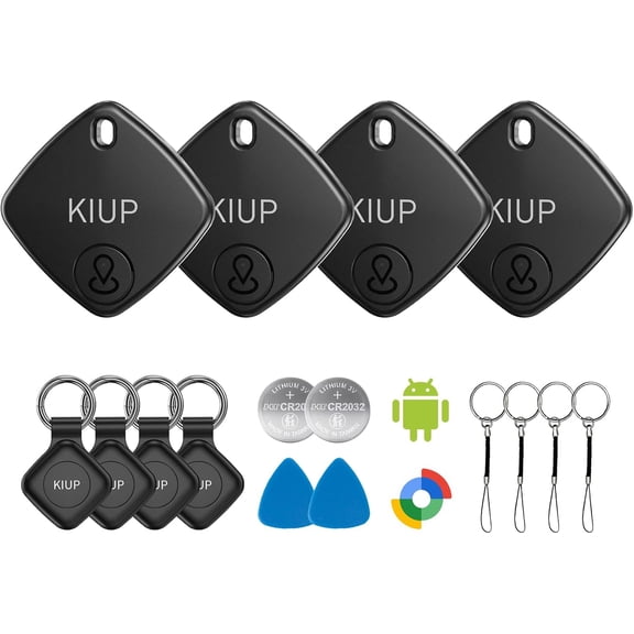 Air Tags for Android,Air Tags-4 Pack Android,2 Year Battery Life,Air Tracker Tags with 4 Case,Google Find Trackers for Google'S Find Hub App,IP65 Waterproof Luggage Tracker for Keys,Wallets,Suitcases