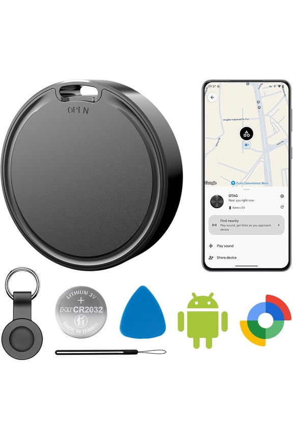 Air Tags for Android,Air Tags-1 Pack Android,Air Tags with 1 Case,2 Year Life, Find for 'S Find Hub App,IP65 Luggage Tags for