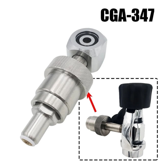 Scba Fill Connector Air Tank Scuba to SCBA Firefighting Cylinder CGA347 Fill Adapter Air ...
