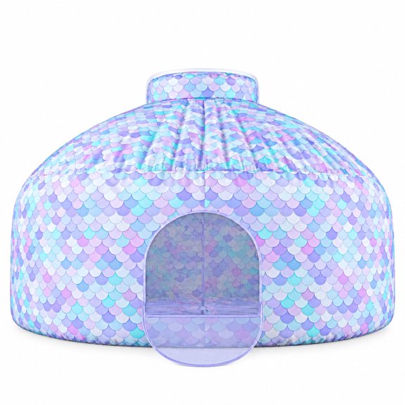 Air Tent Mermaid Magic Fort, 77 x 50 in, Polyester, Indoor Use