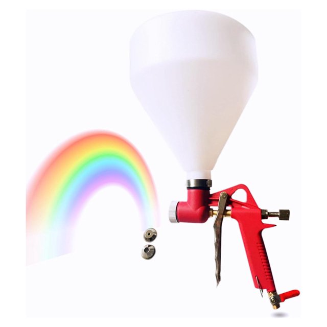 Air Texture Spray Gun with 3 Size Nozzles Drywall Texture Sprayer for