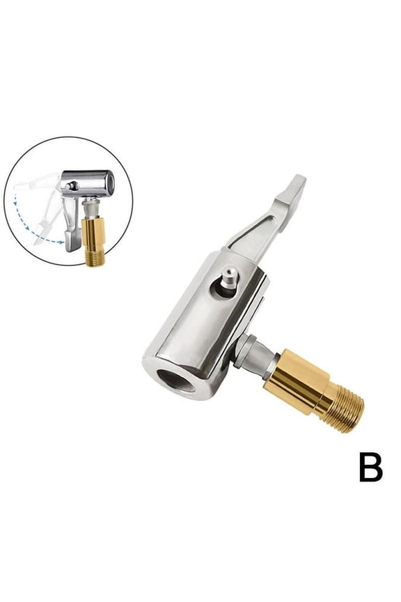 Air Tire Chuck Inflator Pump Hose Adapter Valve Connector For Car Bike C8Y7