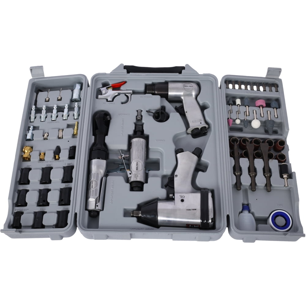 Air Tool and Accessories Kit, 71 Piece Air Tool Kit, Impact Wrench, Air