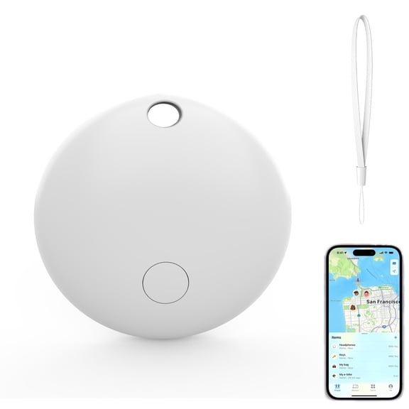 Air Tracker, AYAMAYA Bluetooth Keys Finder with Sling Lightweight Item Locator Compatible with Apple Find My (iOS Only), Key, Luggage and Pets