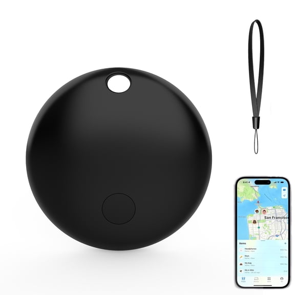 Air Tracker, AYAMAYA Bluetooth Keys Finder with Sling Lightweight Item Locator Compatible with Apple Find My (iOS Only), Key, Luggage and Pets