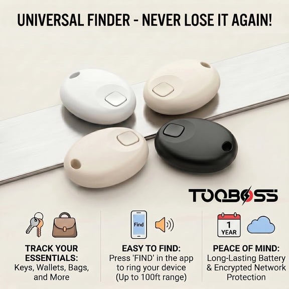 Air Tracker, Key Tracker Tag-4 Pack, Item Finder Works with Find My App (iOS Only), Wallet Tracker for Keys/Wallets，Worldwide Tracking