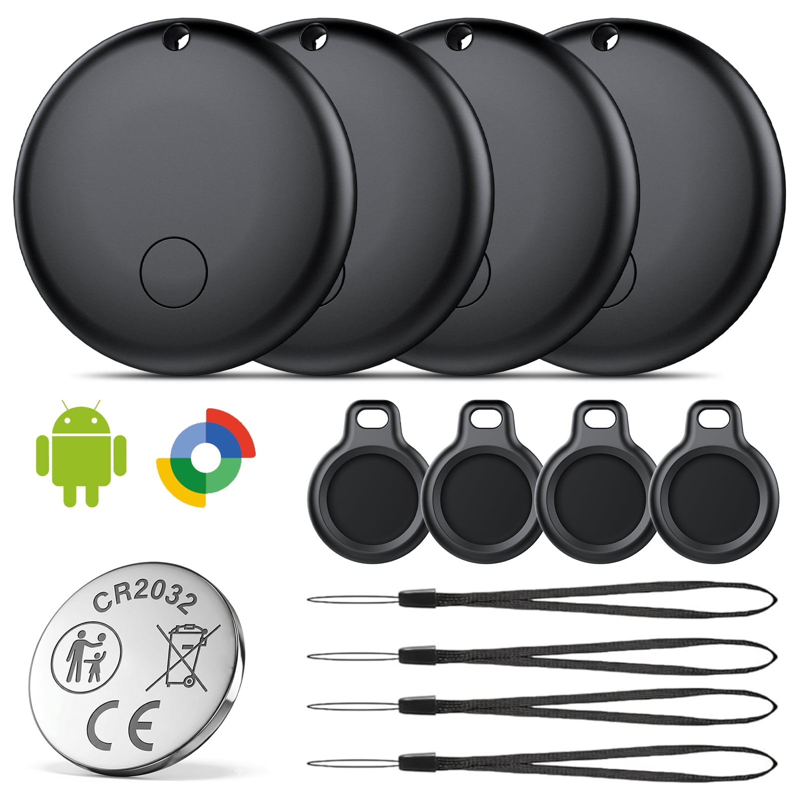 IKT Bluetooth Tracker Tags for Android, Bluetooth Item Finder-4Pack ...