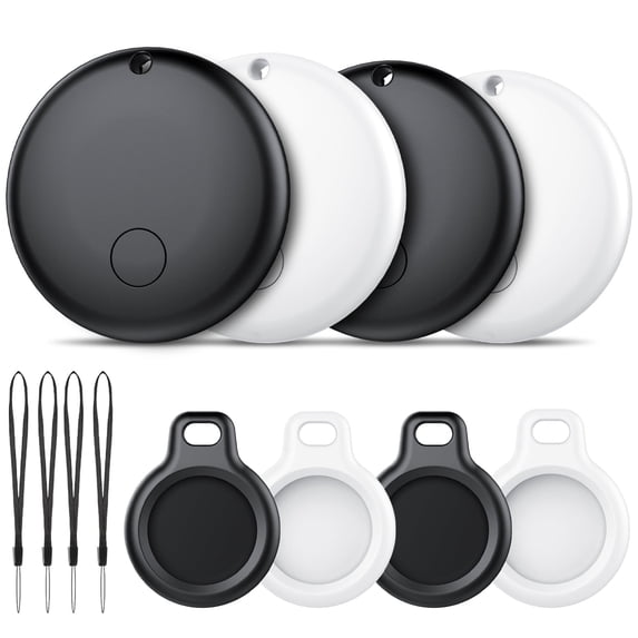 Air Tracker Tag for Android, Bluetooth Item Finder-4Pack, Bluetooth Tracker Works with Google Find Hub App(Not for iOS), Replaceable Battery, IP68 Waterproof Locator for Keys/Luggages, FCC Approved