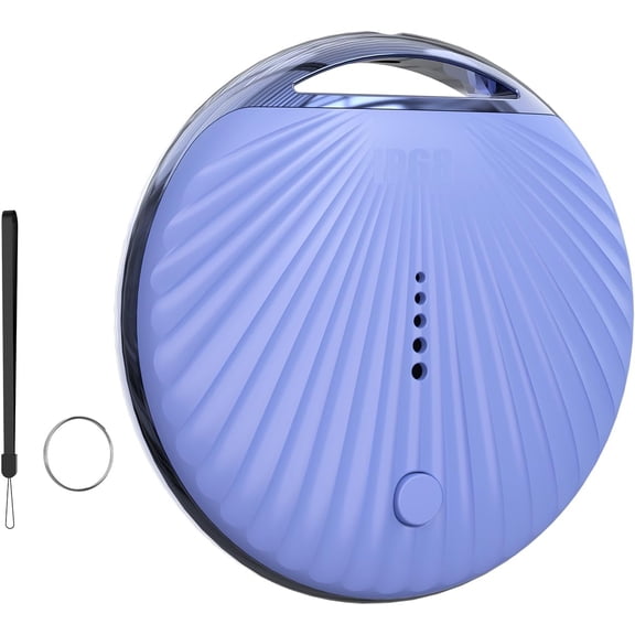Air Tracker Tag for Apple Find My, Bluetooth Item Locator for Keys Bags Pets Wallets, IP68 Waterproof Smart Tag with Replaceable Battery, Blue