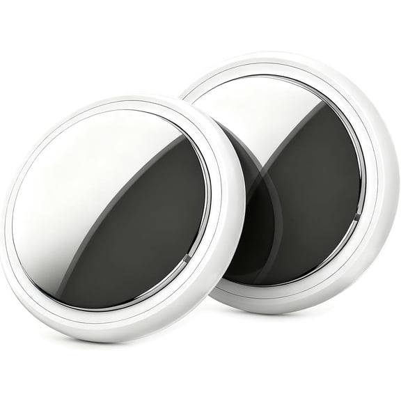 Air Tracker Tags - 2 Pack, Bluetooth Tracker for iPhone ipad Find My(iOS Only),Key Item Finder Locator with Sound, Smart Luggage Tag for Suitcases Keys/Bags/Pets/Wallet/Backpack,Battery Replaceable