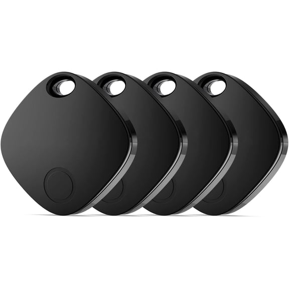 Air Tracker Tags-4 Pack, Bluetooth Luggage Tracker Works with Apple Find My APP, Keys Finder and Item Locator for Luggage, Backpack, Suitcases, Replaceable Battery