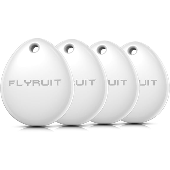 Air Tracker Tags-4 Pack for Find My (iOS Only), Official MFi Certified, Smart Bluetooth Key Finder, Tracking Device for iPhone, Mini Finder Locator for Luggage, Backpack, Wallet, Bags, eBike