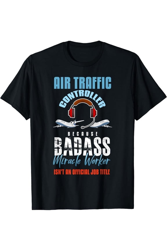 Air Traffic Controller Radar Tower Airport Communication Flight Aviation Tech T-Shirt