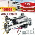 Air Train Horn Kit for Truck Car Super Loud 600DB 12V Electric Trains