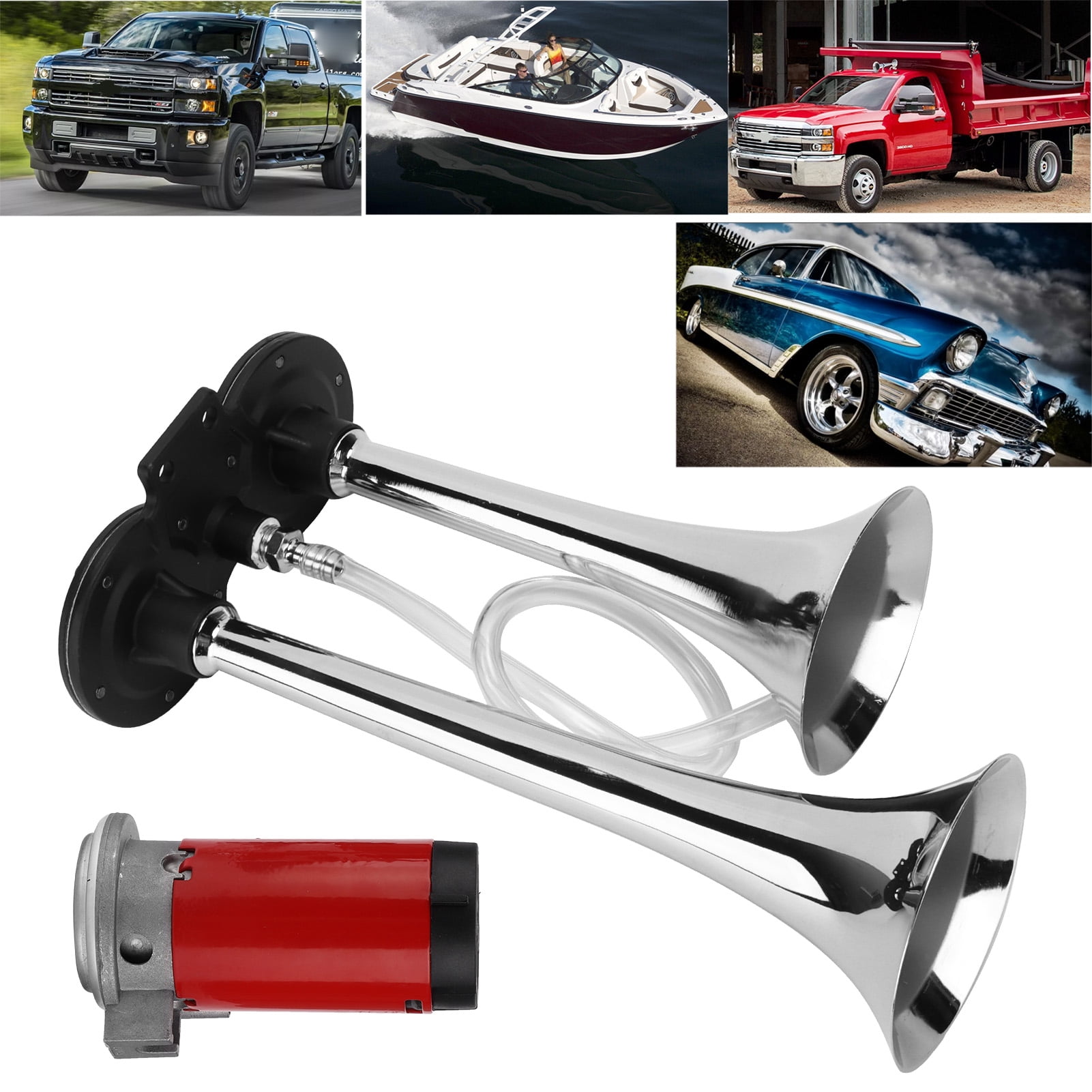 Air Trumpet, 12V Trucks Trumpet Universal 150dB For Vehicle Horn System
