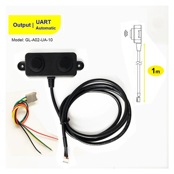 Air Ultrasonic Sensor e With Ran 450cm For Distance Water Level Measurement Obstacle Proximity Avoidance 1m Cable ,Easy to Use