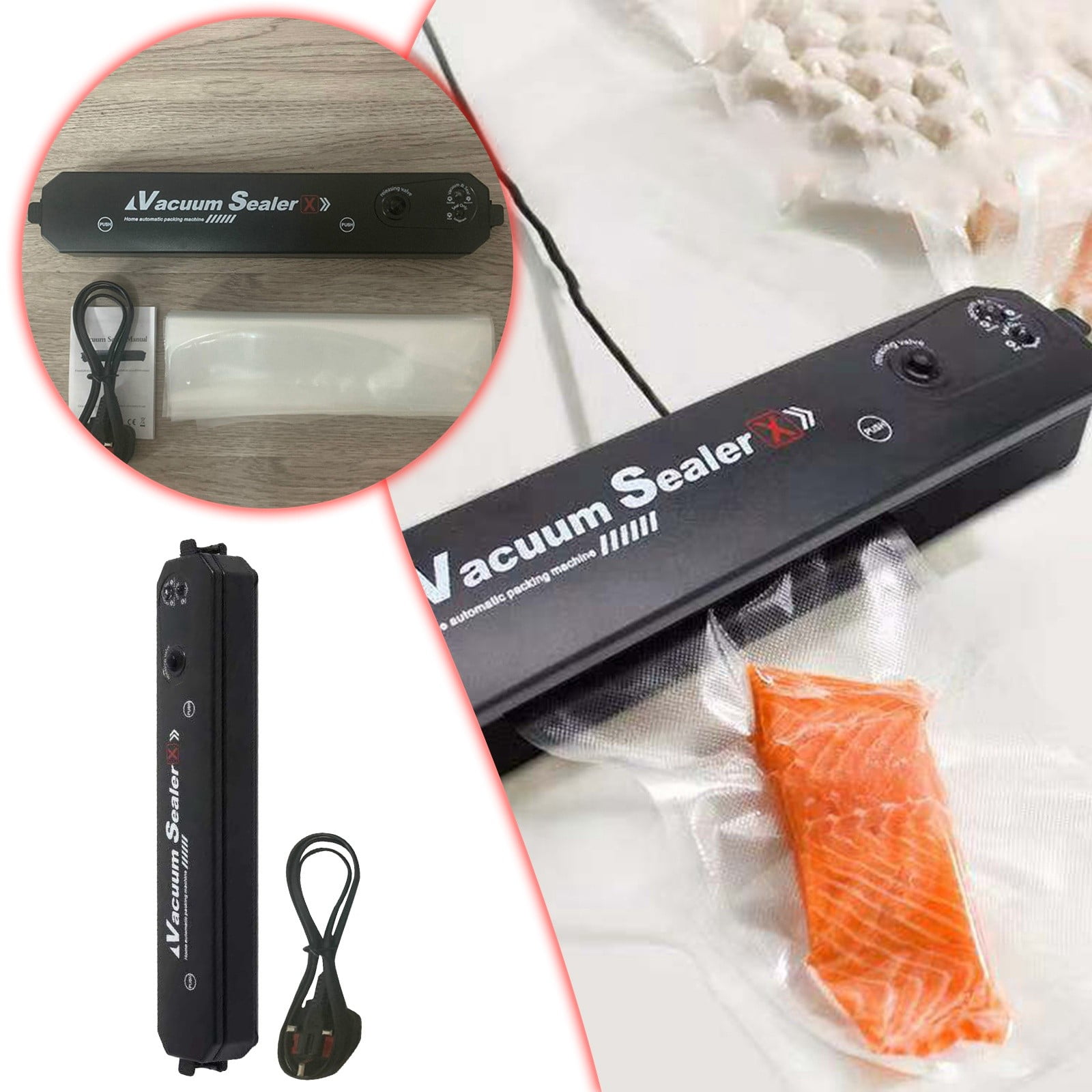 Air Vacuum Sealer for Meat Tube Sealer Portable Vacuum Sealer
