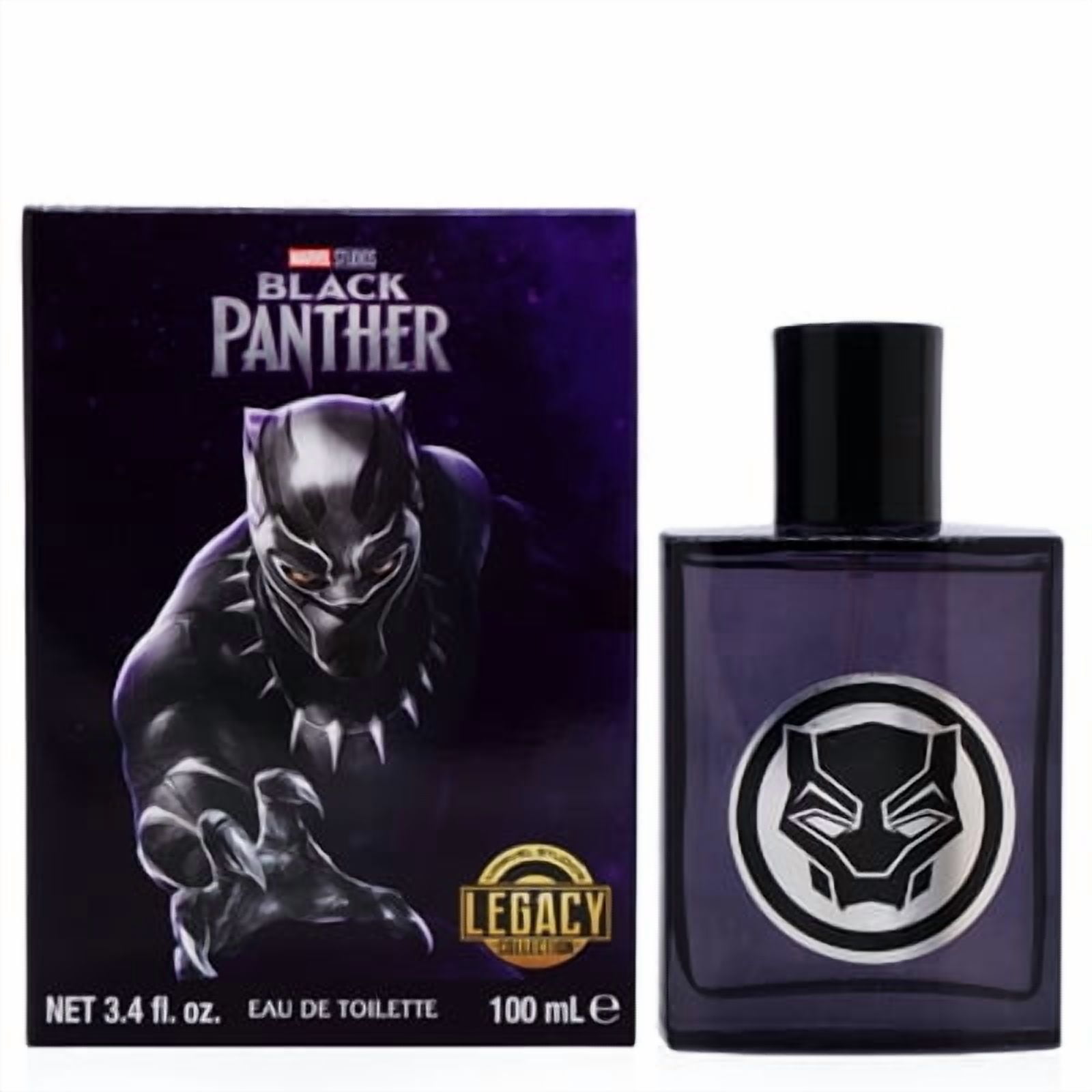 Air-Val International Marvel Black Panther Legacy Eau de Toilette for Men Spray 3.4 oz / 100ml