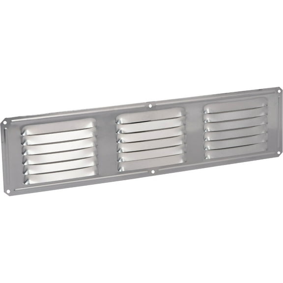 Air Vent 4 in. H X 16 in. L Mill Aluminum Undereave Vent