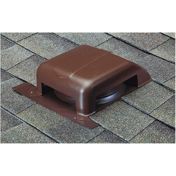Air Vent Roof Vent - Galvanized, Brown, 14 in. W x 16.7 in. L x 8 in. Dia.