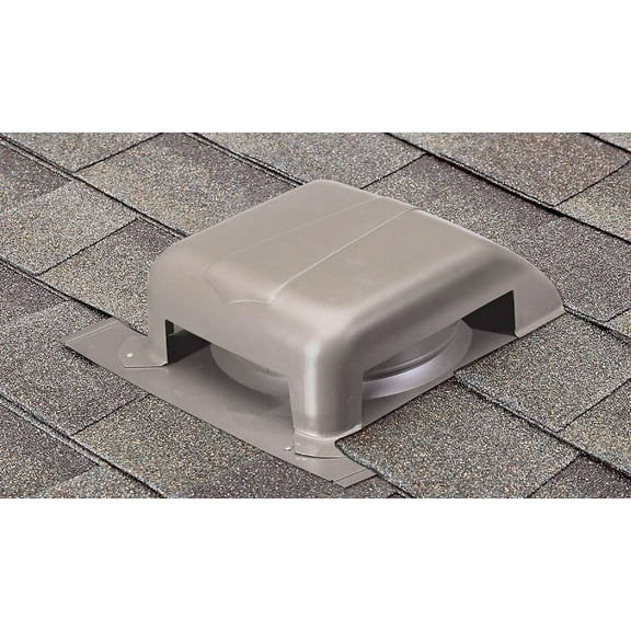Air Vent Roof Vent Weatherwood Style - Galvanized, Round, 14 In. W x 16.8 In. L x 4.3 In. H