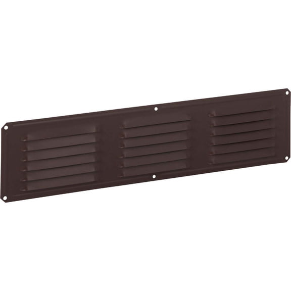 Air Vent 4 in. H X 16 in. L Brown Aluminum Undereave Vent