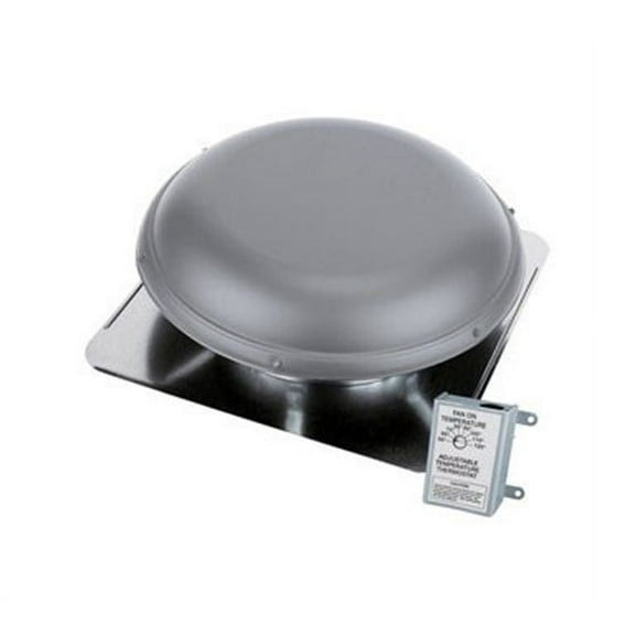 Air Vent 53830 RV26ML 14" Duct 1170 CFM 200W Metal Roof Mounted Attic Ventilator for Attic - Gray
