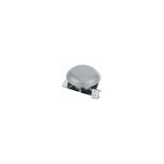 Air Vent 53833 RV28ML Metal Dome Roof Mounted Power Attic Ventilator - Gray