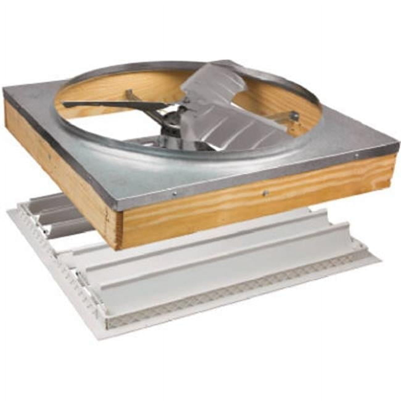 Air Vent 27" Silver Aluminum Belt Drive Whole House Fan