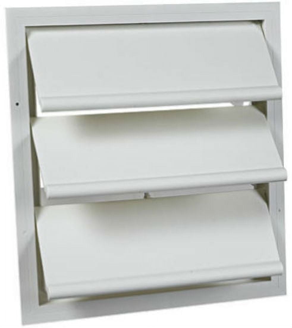 White Plastic Automatic Gable Shutter with Louvers