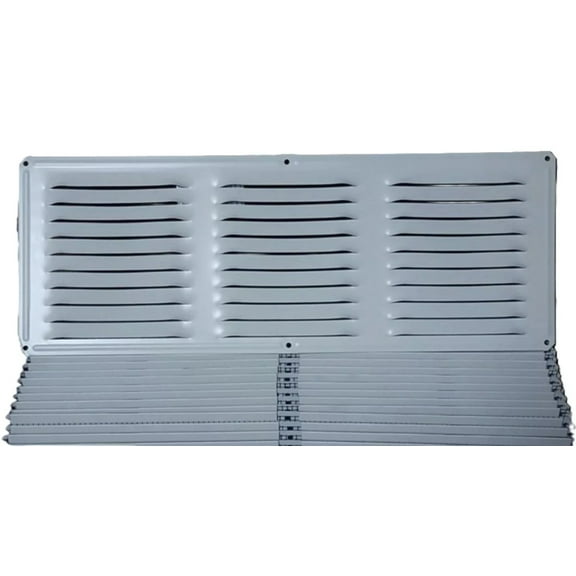 Air Vent 84215 16" x 6" White Aluminum Undereave Soffit Vent