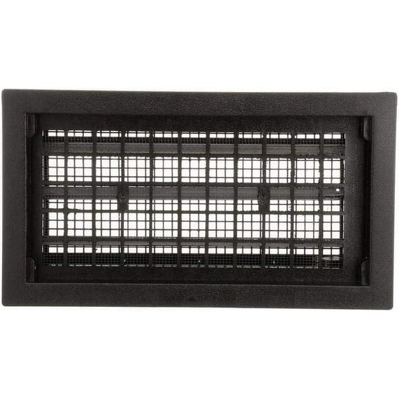 Air Vent 9.5 in. H x 17.1 in. W Black Plastic Automatic Foundation Vent