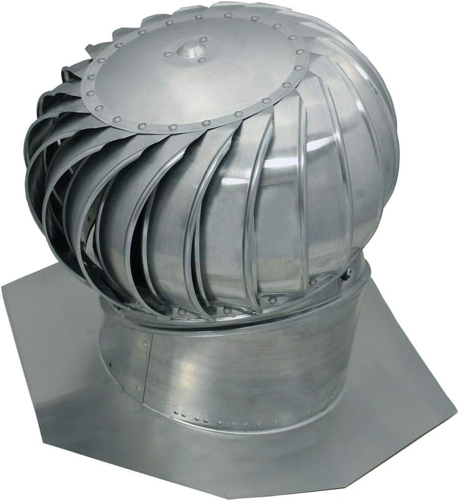 Aluminum Internally Home Depot Roof Turbine Air Vent 14 Brown