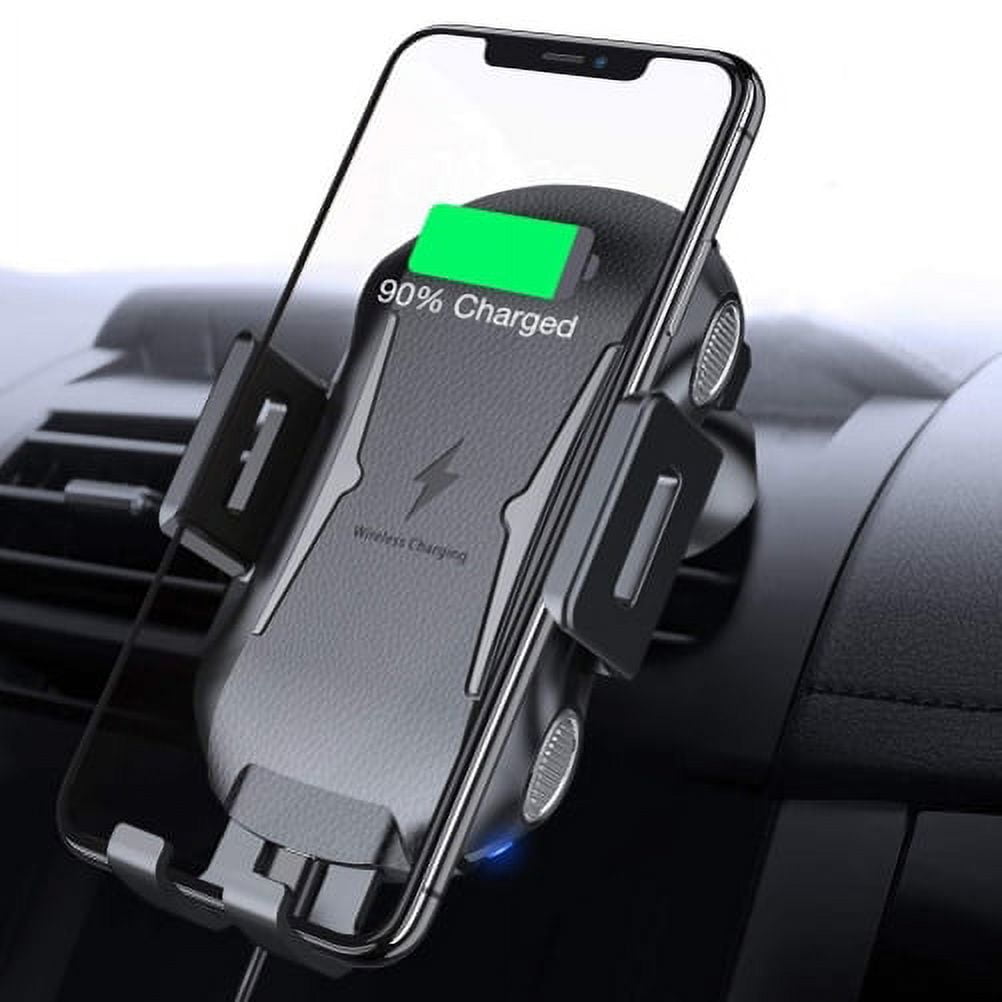 Black Smart Sensor Car Wireless Charger For Mobile – Luxury Car Bike  Accessories
