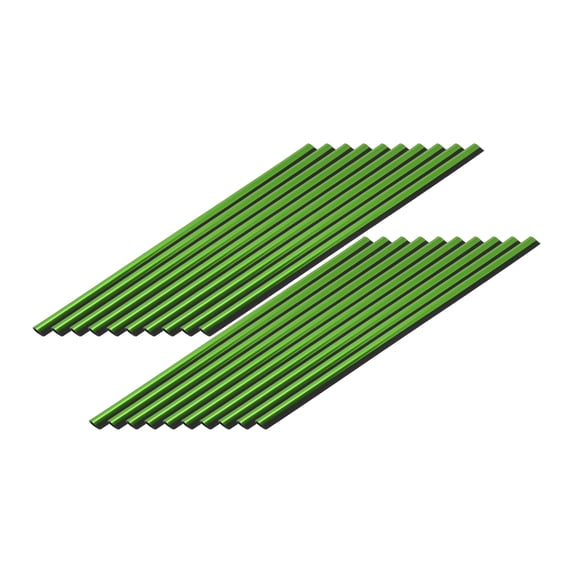 Air Vent Decoration Strip / for All Straight Air Vent Outlet for Car Interior Air Vent Decoration Strip / Durable ABS Chrome Plating / 20 Pcs Green