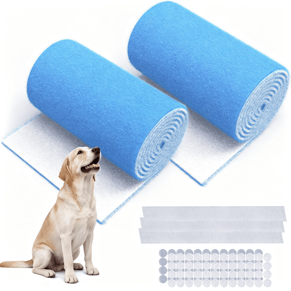Air Vent Filter, 2 Pack 12"X100" Cut to Size MERV 8 Electrostatic Vent Filter for Home Floor, Ceiling, Grilles, HVAC Vent, Compression Packing