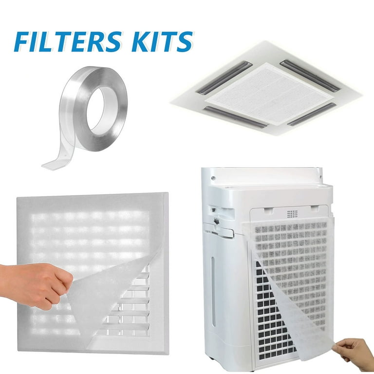 Air Vent Filters Kit 78 x 39 Electrostatic Media with 118 of Installation Tape 36 Filters per Roll for Heating Intake Registers Grilles to