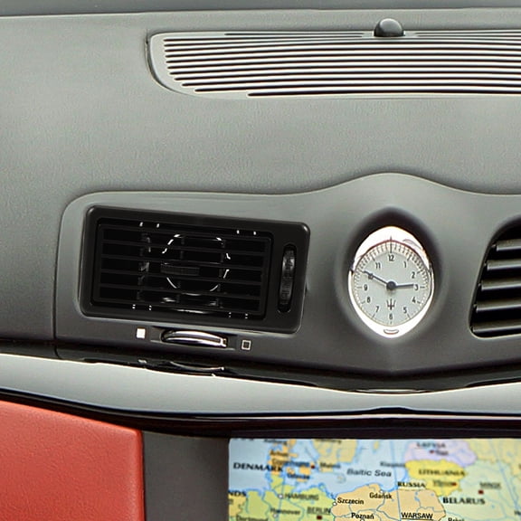 ifundom Black ABS Car Air Conditioner Vent Trim Cover for Interior Dashboard Styling and Air Outlet