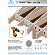 Air Vent Aluminum Mini Louver Soffit Vent - Pack of 2   Residential Use, Standard Application