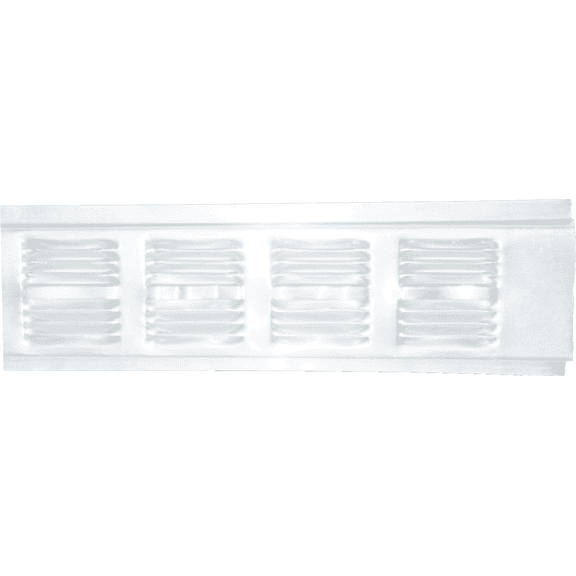 Air Vent Continuous Aluminum Soffit and Under Eave Vent - Retrofit - Pack of 2  Residential Use, Standard Application