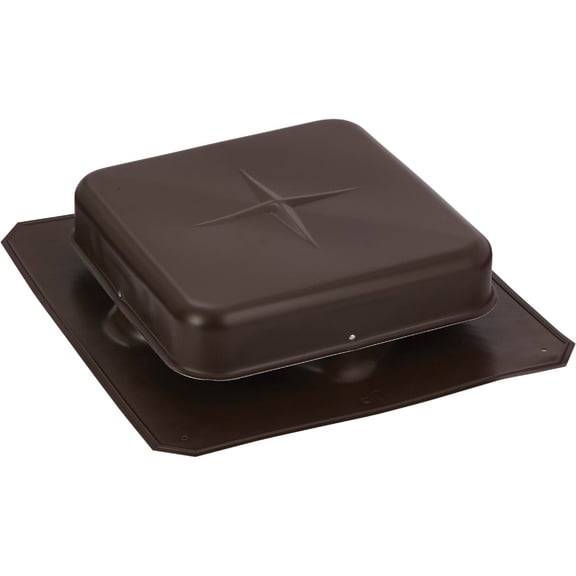 Air Vent Square Metal Roof Vent 16" X 16" Base 3.46" Vents 104 Sq Ft 8" Opening 12-8/12 Roof Pitch A Residential Use, Standard Application