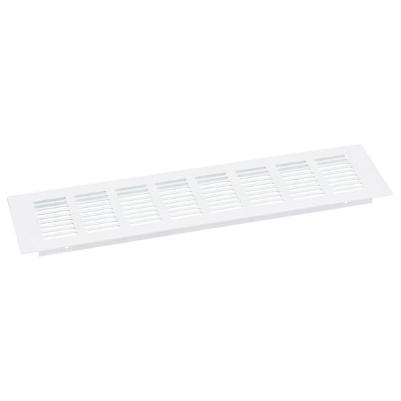 Air Vents Cover, 1Pack 350 x 100mm Aluminum Alloy Mesh Air Return Vent Cover, Louvered Ventilation Grille (White)