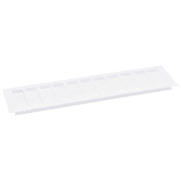 Air Vents Cover, 1Pack 450 x 80mm Aluminum Alloy Mesh Air Return Vent Cover, Louvered Ventilation Grille (White)