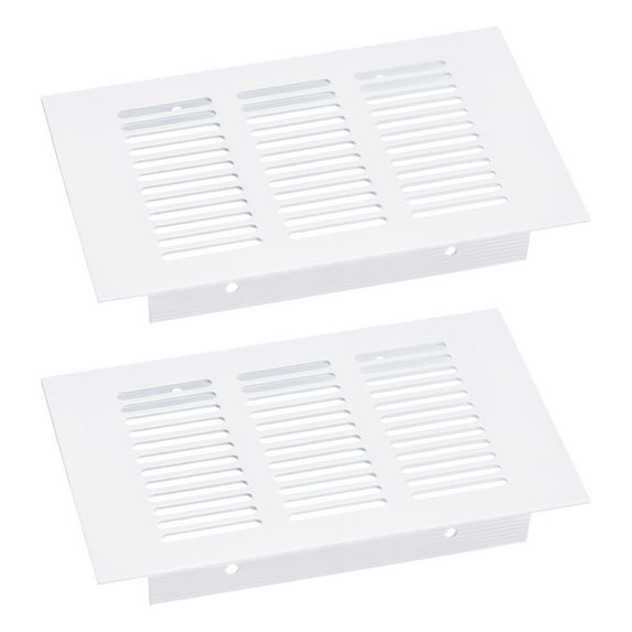 Air Vents Cover, 2Pack 150 x 80mm Aluminum Alloy Mesh Air Return Vent Cover, Louvered Ventilation Grille (White)
