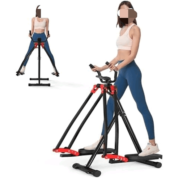 Air Walk Elliptical Glider Machine,30" inch Long Stride Full-Body Cardio Cross Trainer Foldable uitable for Small Spaces,350LBS Weight Capacity$$Sport & Recreation Other