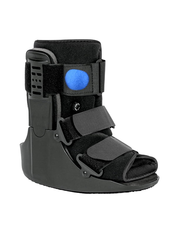 Air Walker Boot Fracture Boot Short Walking Protective Boot Fits Left or Right Foot Ankle for Injuries Fractures Sprains Black